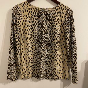 J. Crew Animal Print Blouse | 2